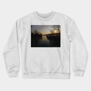 Sunset landscape photography lakeview Crewneck Sweatshirt